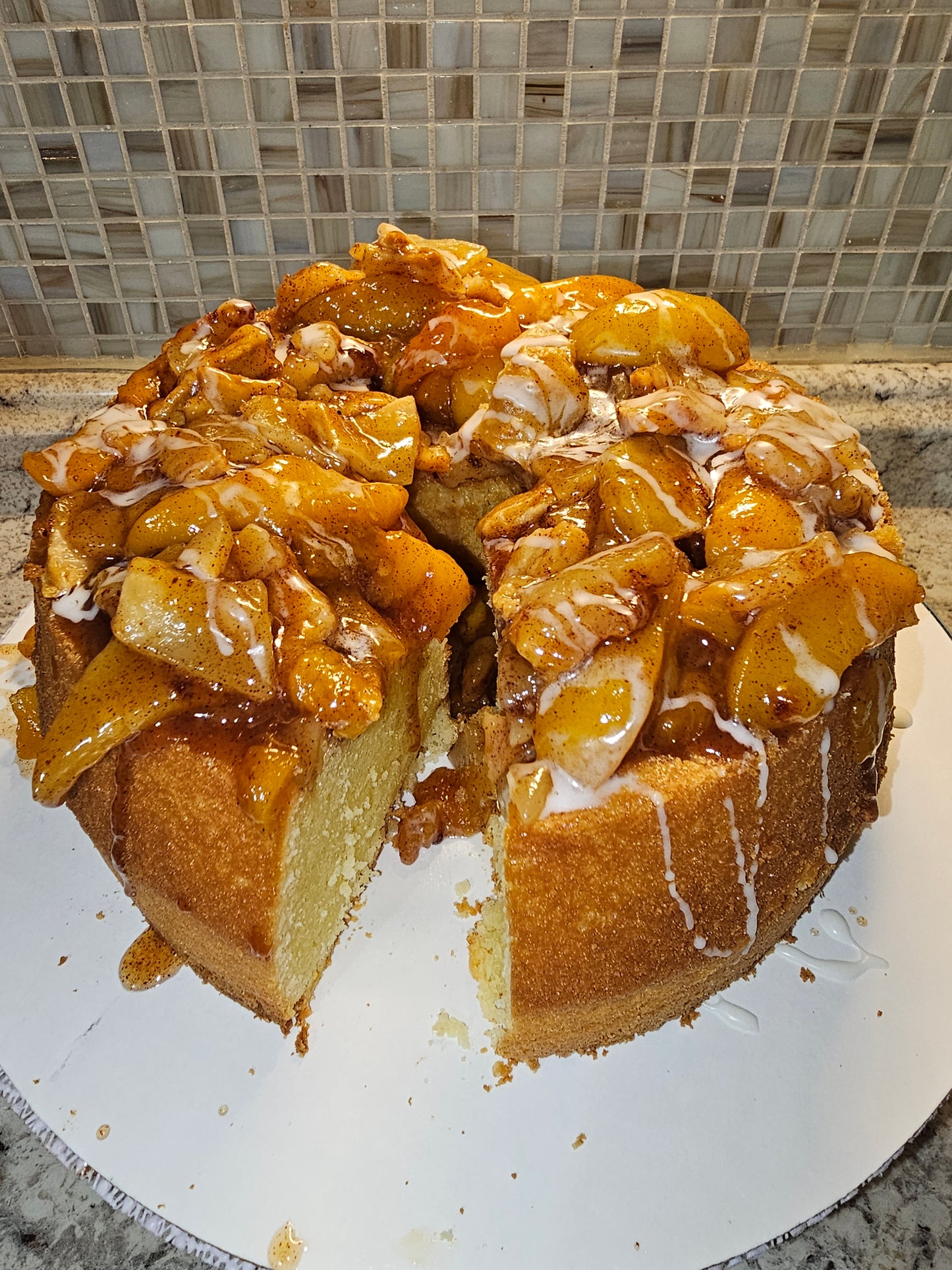 Peach Cobbler Pound Cake